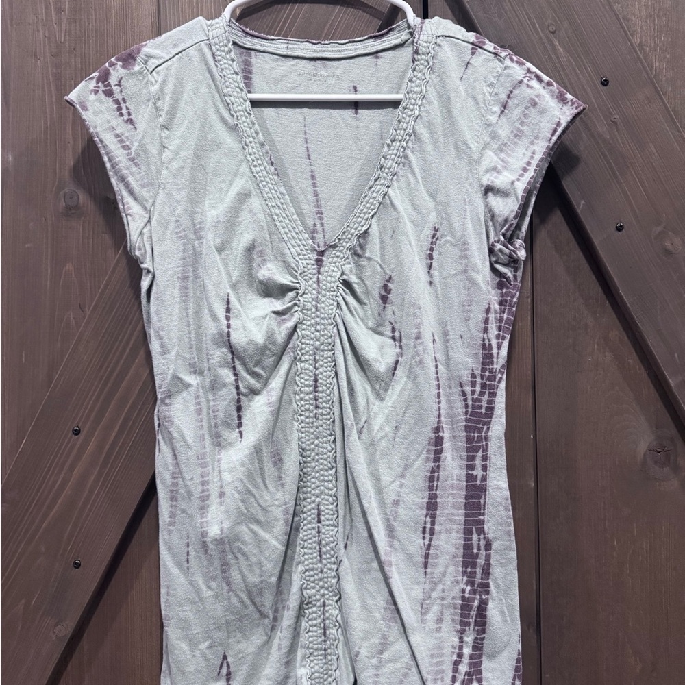 Calvin Klein Jeans Purple Tie-Dye Short Sleeve Top